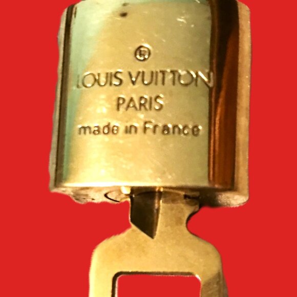 Louis Vuitton Solid Brass Luggage Lock with Key #316 - Picture 5 of 12